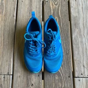 blue nike sneakers